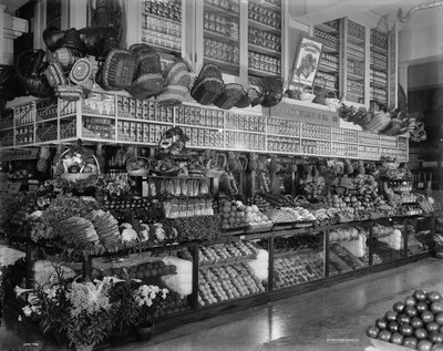 Edw. Neumann, Broadway Market, Detroit, Michigan, c.1905-15 door Detroit Publishing Co.